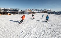 Skifahren mit Freunden am Flumserberg | © Bergbahnen Flumserberg AG